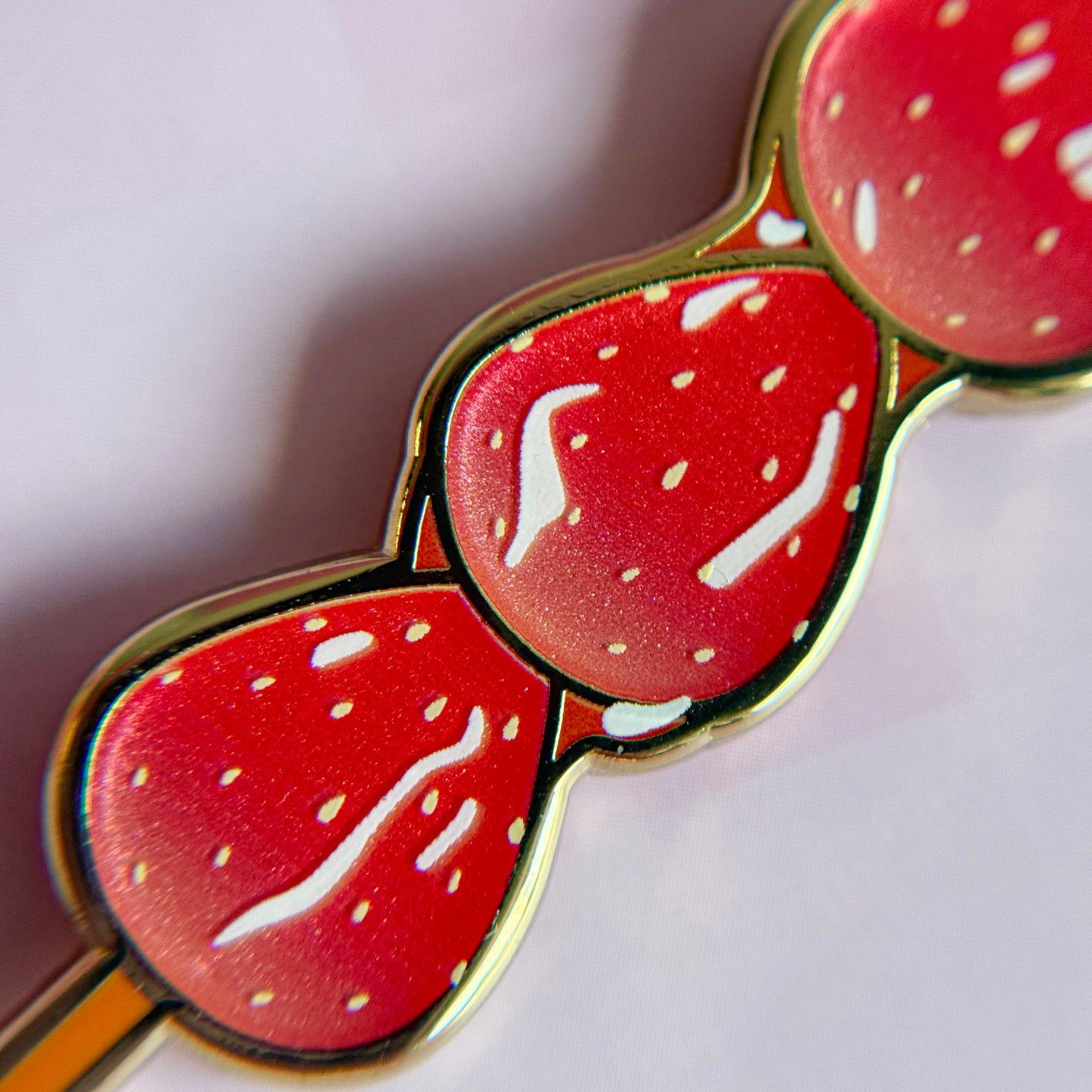 Strawberry Tanghulu Enamel Pin