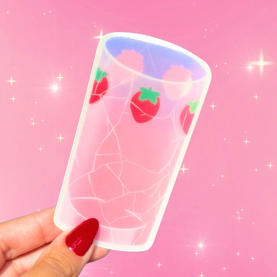 Strawberry Cup Bookmark