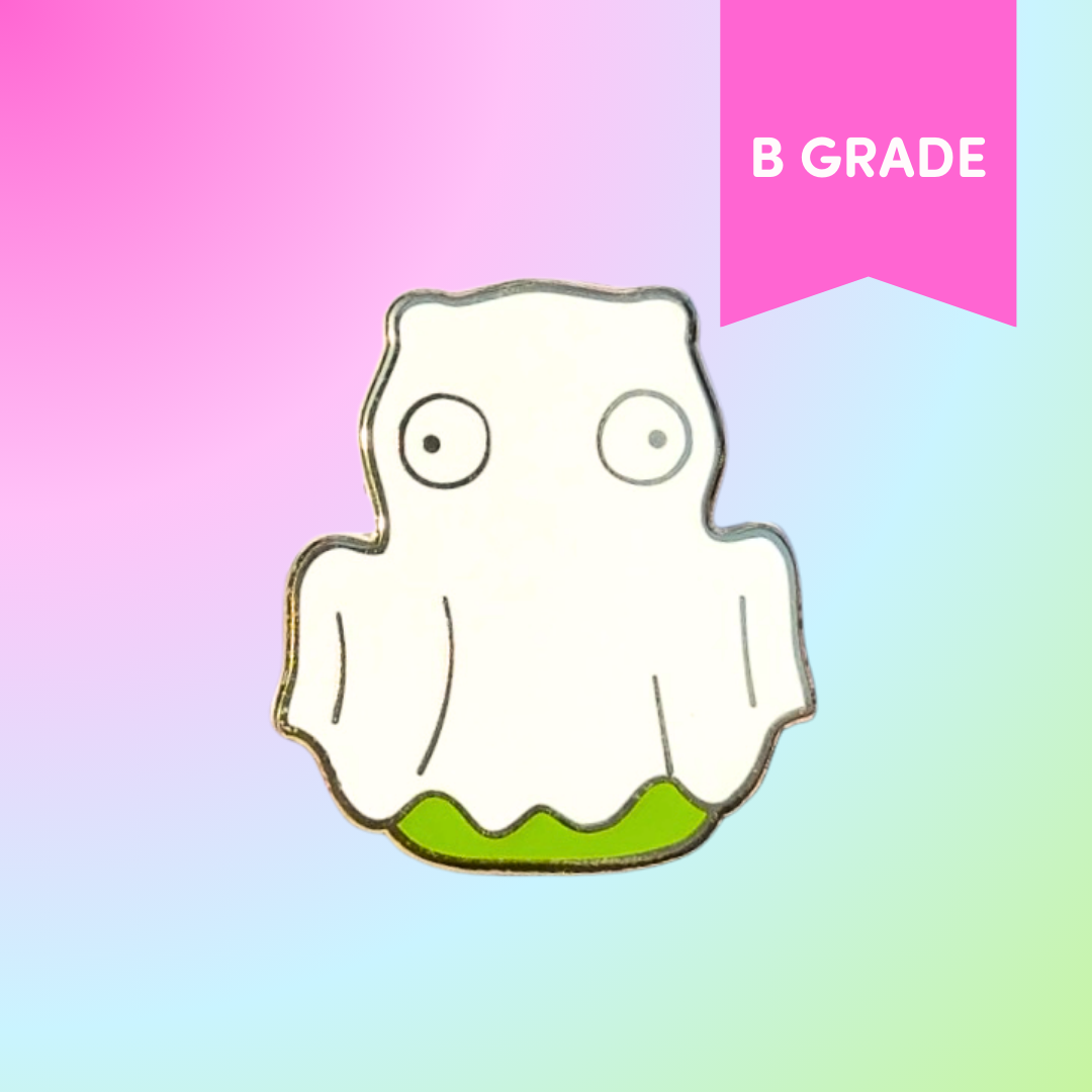 Spooky Ghost Enamel Pin - B GRADE