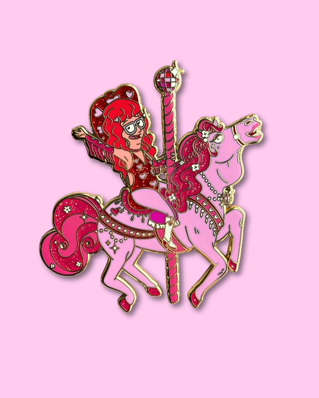 Pink Pony Enamel Pin [PREORDER] – tinatbh