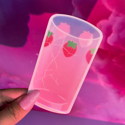 Strawberry Cup Bookmark