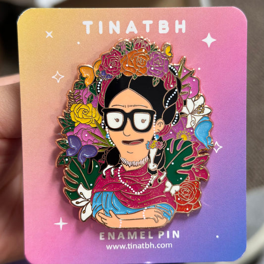 Tina Kahlo Enamel Pin - [ROSE GOLD PATREON VARIANT] [B GRADE]