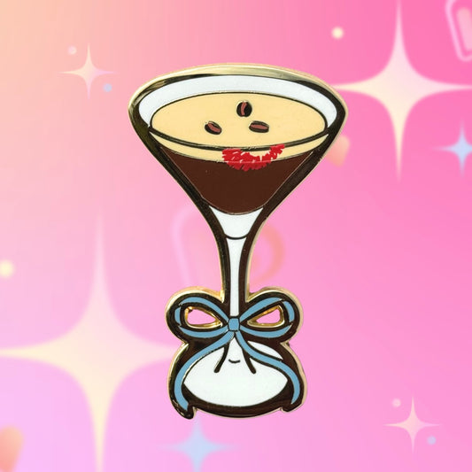 Espresso Martini Enamel Pin