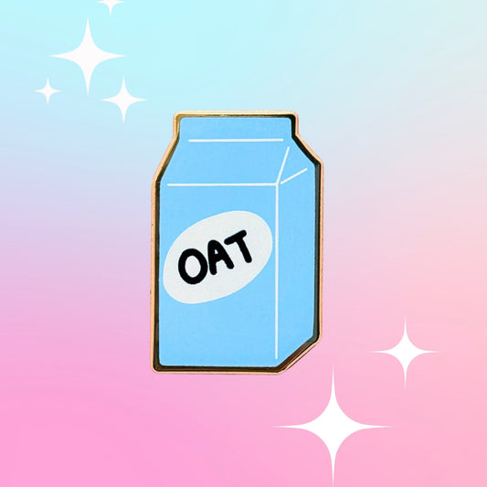 Oat Milk Enamel Pin