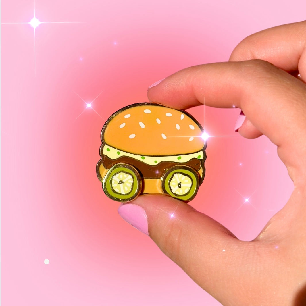 Pickle Wagon Enamel Pin