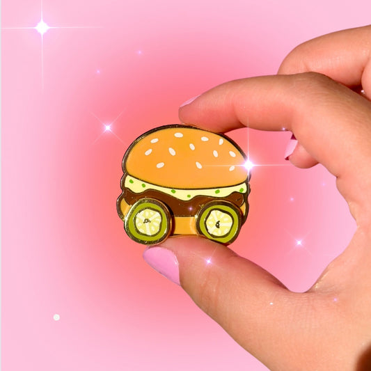 Pickle Wagon Enamel Pin