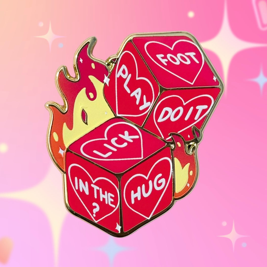 Sexy Dice Enamel Pin
