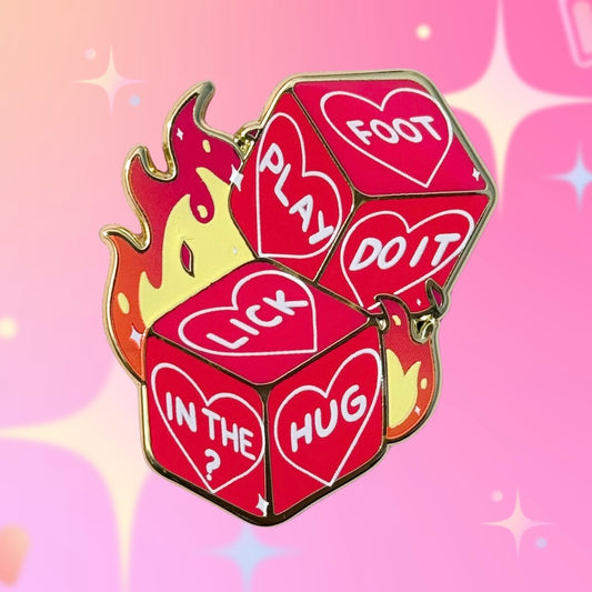 Sexy Dice Enamel Pin