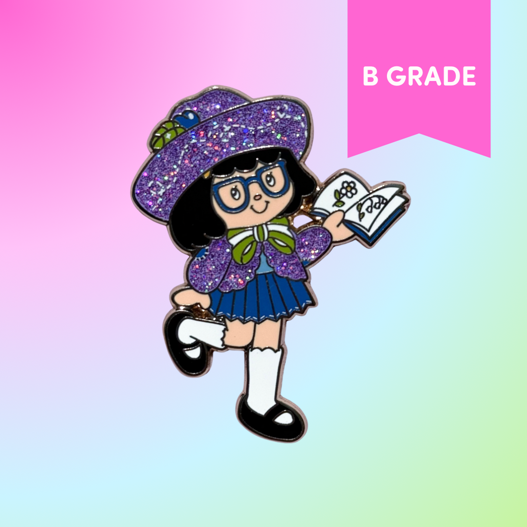 Awkward Plum Enamel Pin [B GRADE]