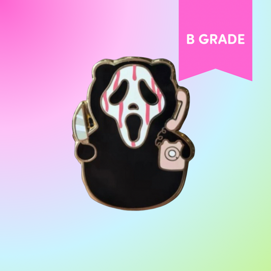 Ghost Face Enamel Pin -[B GRADE][PATREON VARIANT]