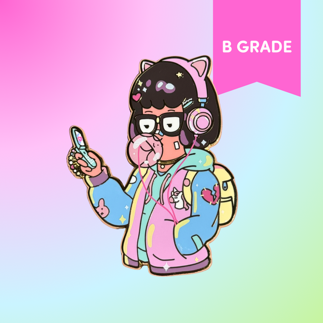 Kawaii Tina Enamel Pin - [B GRADE]