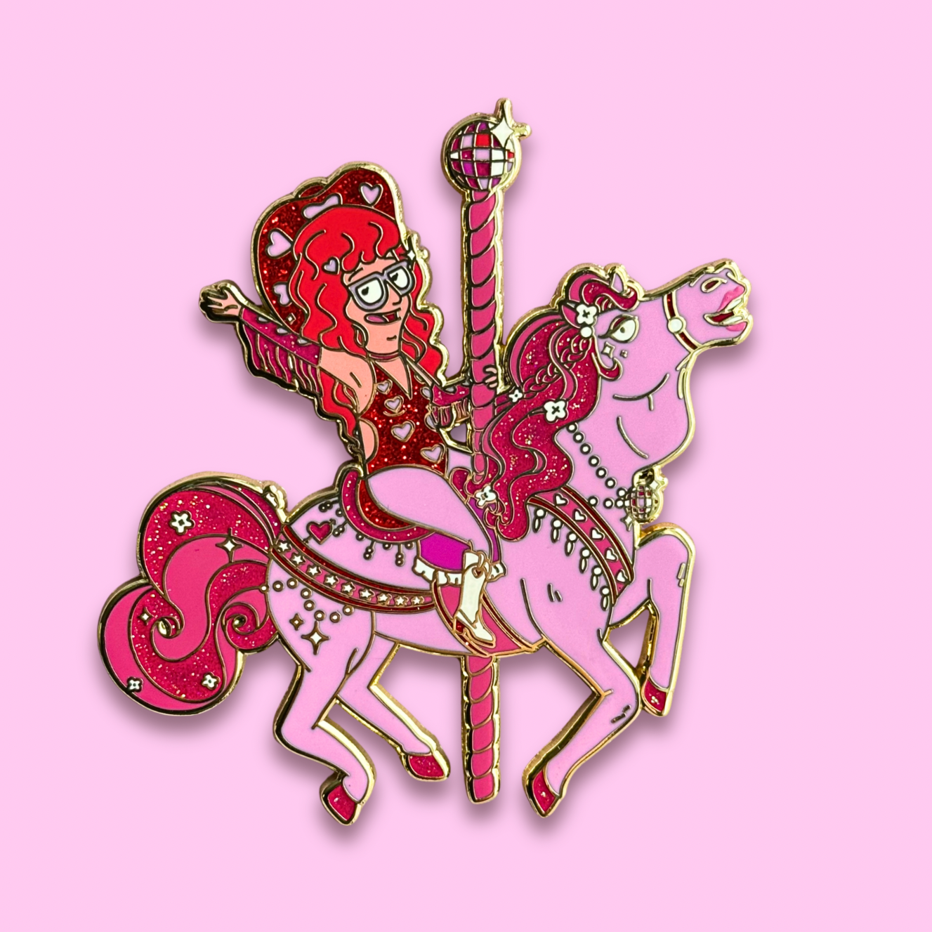 Pink Pony Enamel Pin