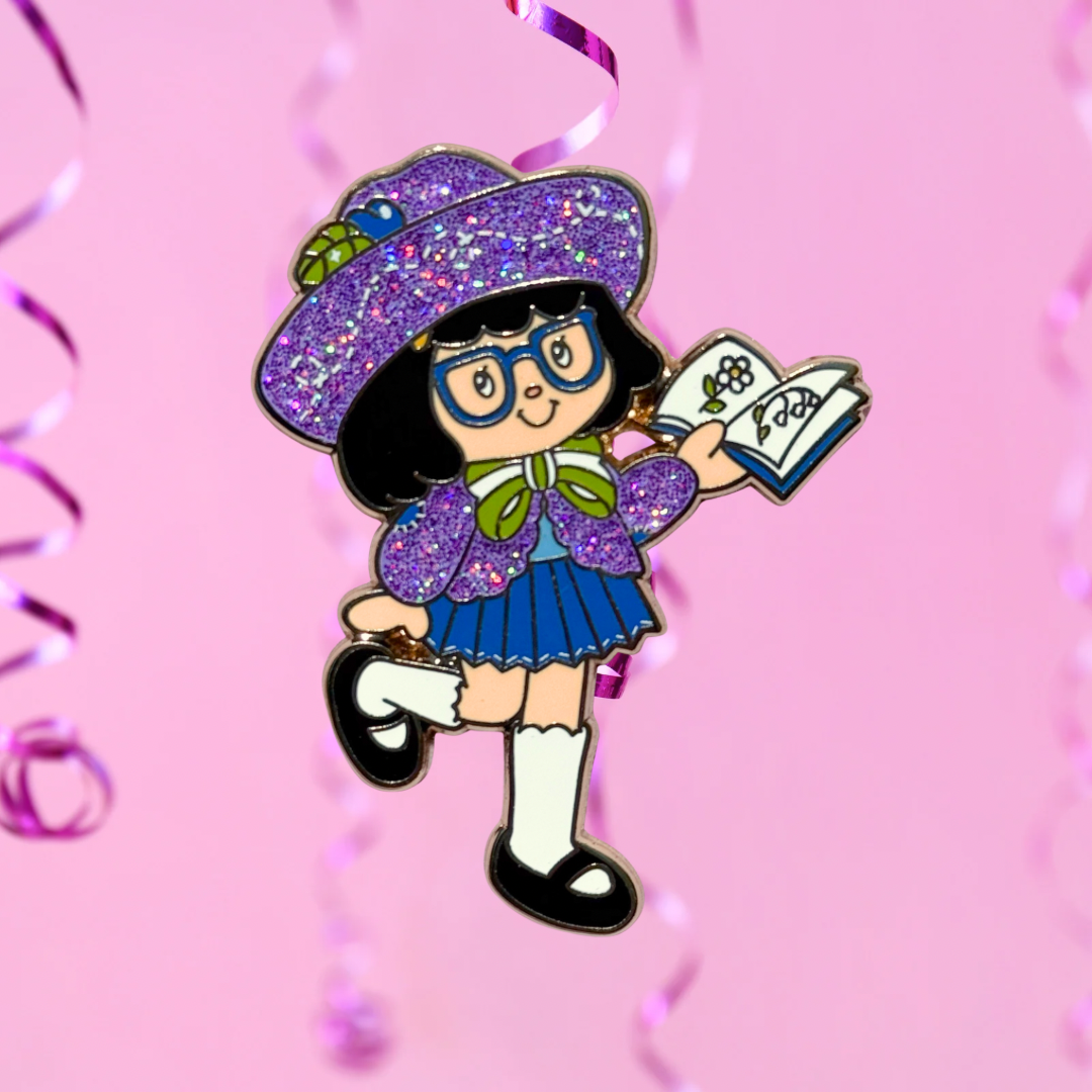 Awkward Plum Enamel Pin