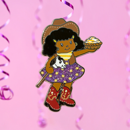 Marshmallow Blossom Enamel Pin