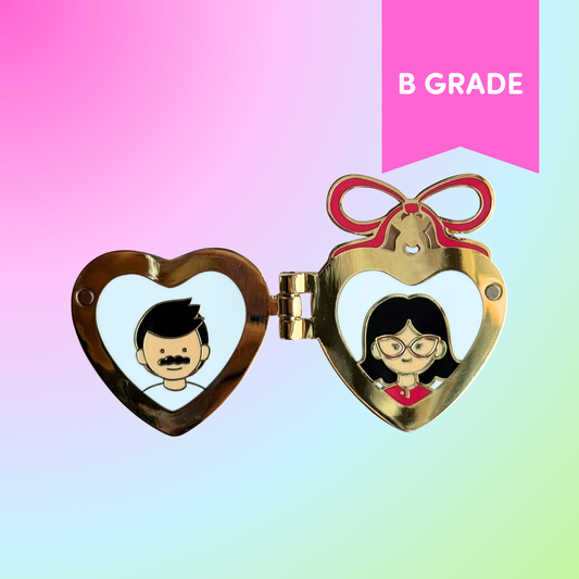 Lovers Locket Enamel Pin - [B GRADE]