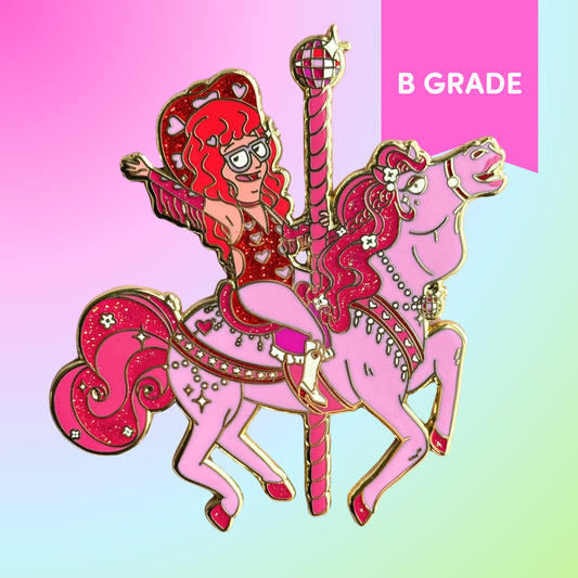 Pink Pony Enamel Pin [B GRADE]