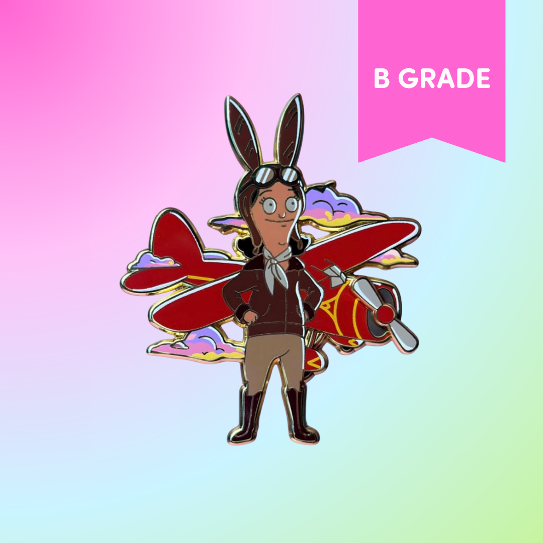 Louise Earhart Spinning Enamel Pin [B GRADE]