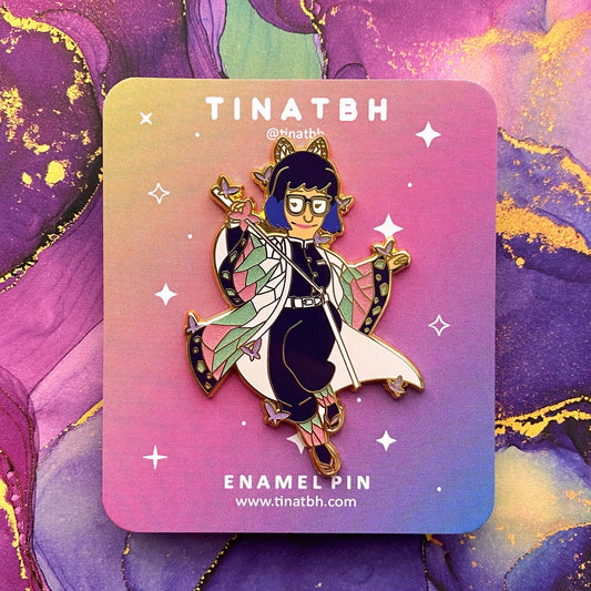 Butterfly Kimono Tina Enamel Pin